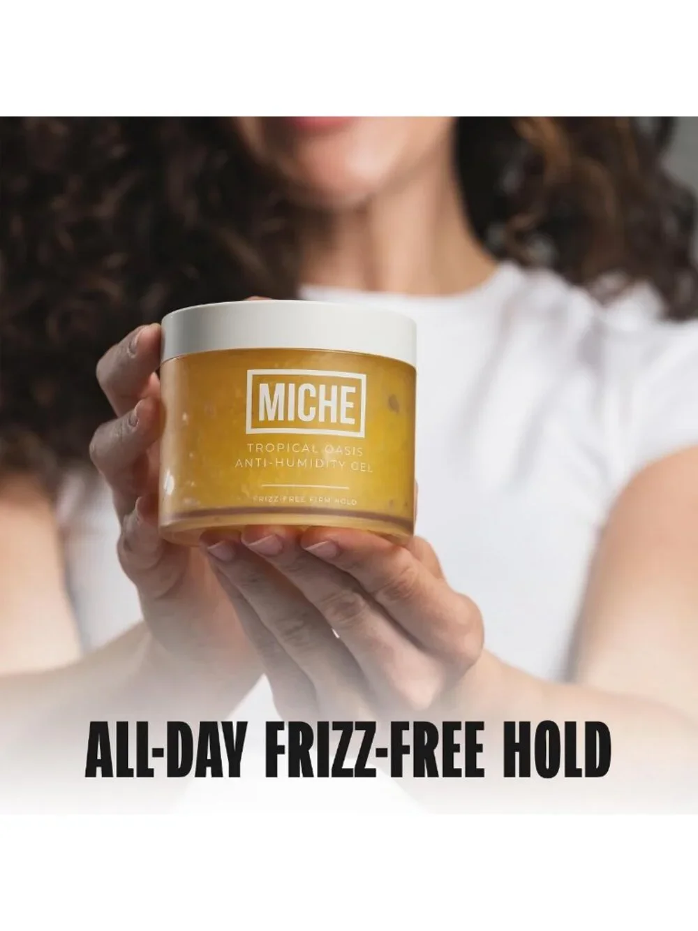 Frizz-Free Strong Hold Hair Gel for All Curl Types - Anti-Humidity, 8.8 oz